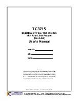 Preview for 1 page of TC Communications TC3715 User Manual