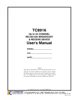 TC Communications TC8916 User Manual preview