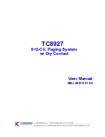 Preview for 1 page of TC Communications TC8927 User Manual