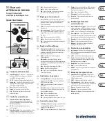 Preview for 1 page of TC Electronic AFTERGLOW CHORUS Quick Start Manual