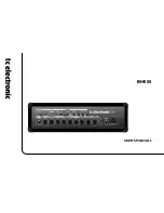 Preview for 1 page of TC Electronic BH500 User Manual