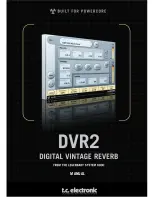 TC Electronic Digital Vintage Reverb DVR2 Owner'S Manual preview