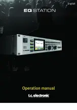 TC Electronic EQ Station Operation Manual preview