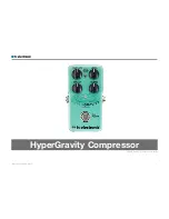 TC Electronic HyperGravity Compressor Manual preview