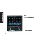 TC Electronic NOVA Modulator NM-1 User Manual preview