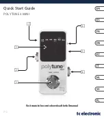 TC Electronic POLYTUNE 3 MINI Quick Start Manual preview