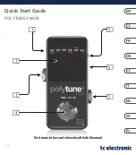 Preview for 1 page of TC Electronic POLYTUNE 3 NOIR Quick Start Manual