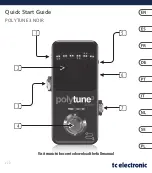 TC Electronic POLYTUNE 3 NOIR Quick Start Manual preview