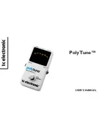 TC Electronic PolyTune User Manual preview