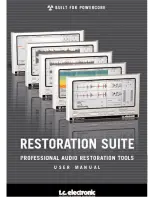 TC Electronic RESTORATION SUITE User Manual preview