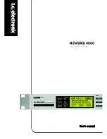 Предварительный просмотр 1 страницы TC Electronic REVERB 4000 User Manual