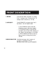 Предварительный просмотр 9 страницы TC Electronic Stereo Chorus/Flanger & Pitch Modulator User Manual