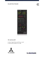 TC Electronic TC1210-DT Quick Start Manual preview