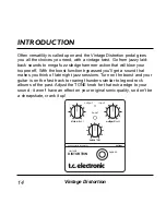 Предварительный просмотр 14 страницы TC Electronic Vintage Pedals User Manual