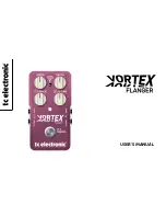 TC Electronic VORTEX FLANGER User Manual preview