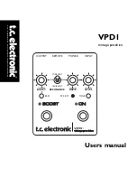 Предварительный просмотр 1 страницы TC Electronic VPD I User Manual