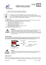 Предварительный просмотр 10 страницы TC FLUID CONTROL KMS-2 Installation And Operating Manual