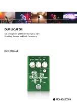 Предварительный просмотр 1 страницы TC-Helicon DUPLICATOR User Manual