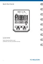 TC-Helicon GoXLR MINI Quick Start Manual preview