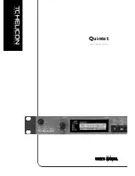 Предварительный просмотр 1 страницы TC-Helicon Quintet User Manual