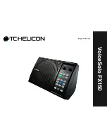 TC-Helicon Voicesolo FX150 Reference Manual предпросмотр