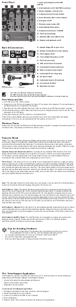 Preview for 3 page of TC-Helicon VoiceTone Correct XT User Manual