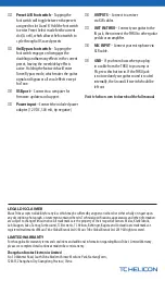 Preview for 2 page of TC-Helicon VOICETONE HARMONY-G XT Quick Start Manual