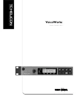 TC-Helicon VoiceWorks Harmony User Manual предпросмотр