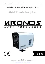 Preview for 1 page of TCE KRONOS Quick Installation Manual