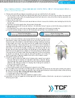 Предварительный просмотр 11 страницы TCF IM-995 Installation, Operation & Maintenance Manual