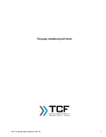 Preview for 7 page of TCF TCVA Installation, Operation & Maintenance Manual