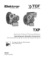 TCF TXP 1016-140 Operating And Assembly Instructions Manual preview