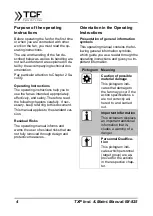 Preview for 4 page of TCF TXP 1016-140 Operating And Assembly Instructions Manual