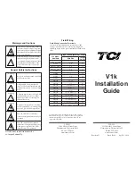 TCi V1k series Installation Manual preview