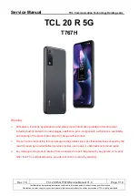 TCL 20 R 5G Service Manual preview