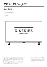 TCL 3 Series User Manual предпросмотр