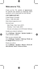 Preview for 2 page of TCL 40XL Quick Start Manual