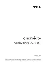 Preview for 1 page of TCL 65X915 Operation Manual