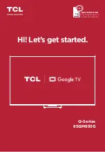 TCL 85QM850G Instructions Manual preview