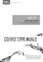 Preview for 1 page of TCL E5900 SERIES Operation Manual