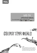 Preview for 1 page of TCL E6000 Series Operation Manual