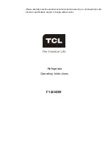 TCL F122SDW Operating Instructions Manual preview