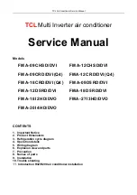 Preview for 1 page of TCL FMA-09CHSD/DVI Service Manual