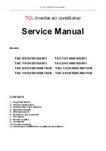 TCL Inverter TAC-09CHSD/XAB1I Service Manual предпросмотр