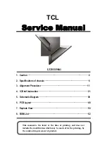 Preview for 1 page of TCL L32HDM61 Service Manual