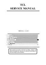 Preview for 1 page of TCL L39D30 Service Manual