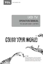 TCL L49P10FS Operation Manual preview