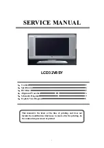 Preview for 1 page of TCL LCD32V8SY Service Manual