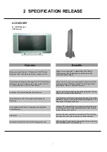 Preview for 6 page of TCL LCD40V8SY Service Manual