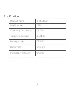 Preview for 3 page of TCL LIFESENSE DS01 Quick Start Manual